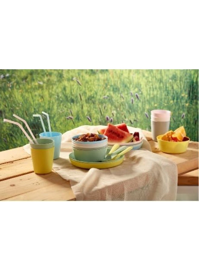 أيكيا مجموعة أطباق عشاء عصرية وصديقة للبيئة مصنوعة من ألياف قش القمح الطبيعية - Image 2