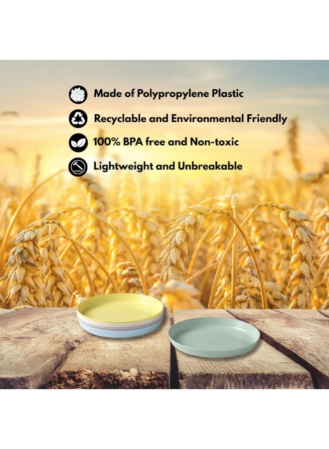 أيكيا مجموعة أطباق عشاء عصرية وصديقة للبيئة مصنوعة من ألياف قش القمح الطبيعية - Image 5