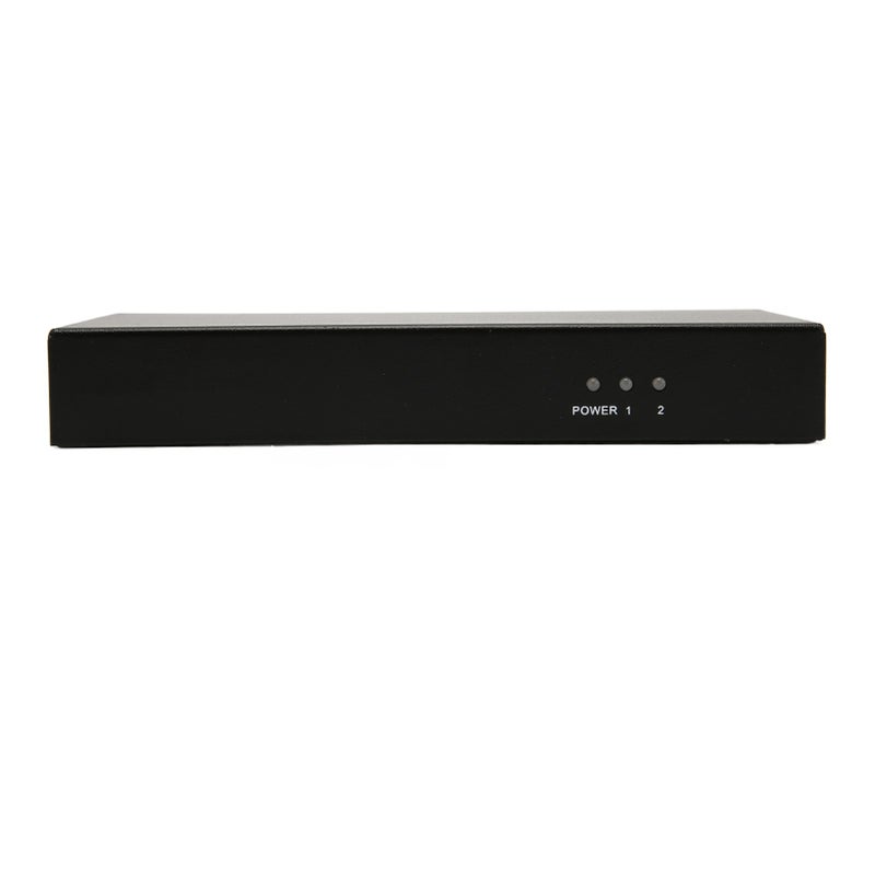 DVI Splitter 1 in 2 Out Support 30 36bit Color 4K Lossless Transmission Dual Monitors Distribution Duplicator 100‑240V UK Plug - Image 1
