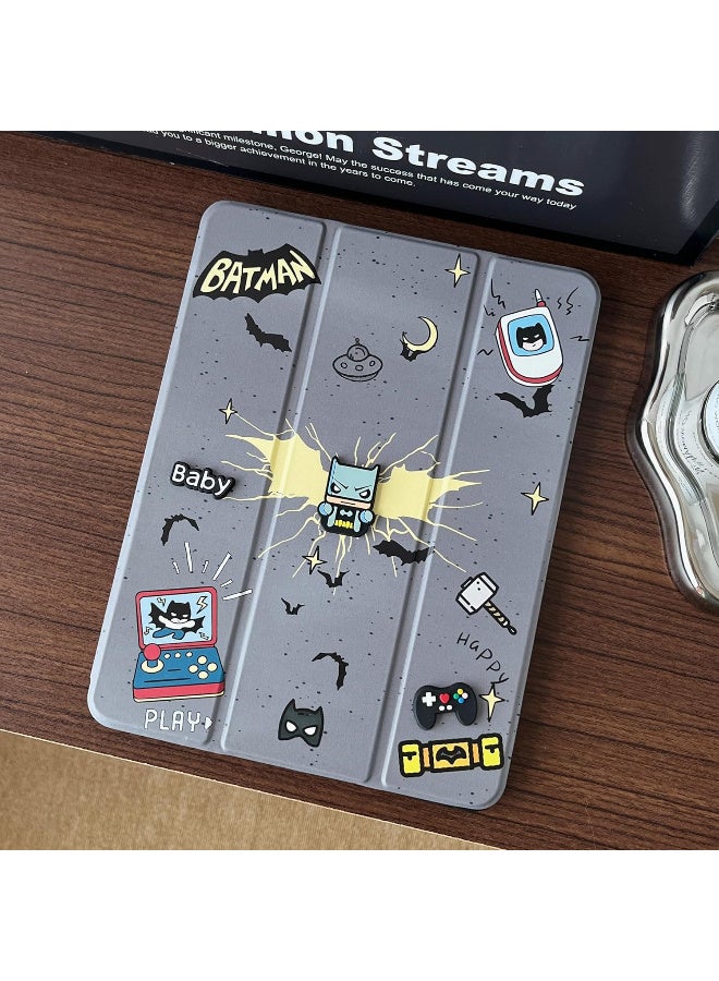 3D Cartoon Silicon Flip Case for Samsung Galaxy Tab A9 Plus 11 inch, Soft TPU Protective Cover with Pencil Holder, Kids Design, (Baat Maan) - Image 2