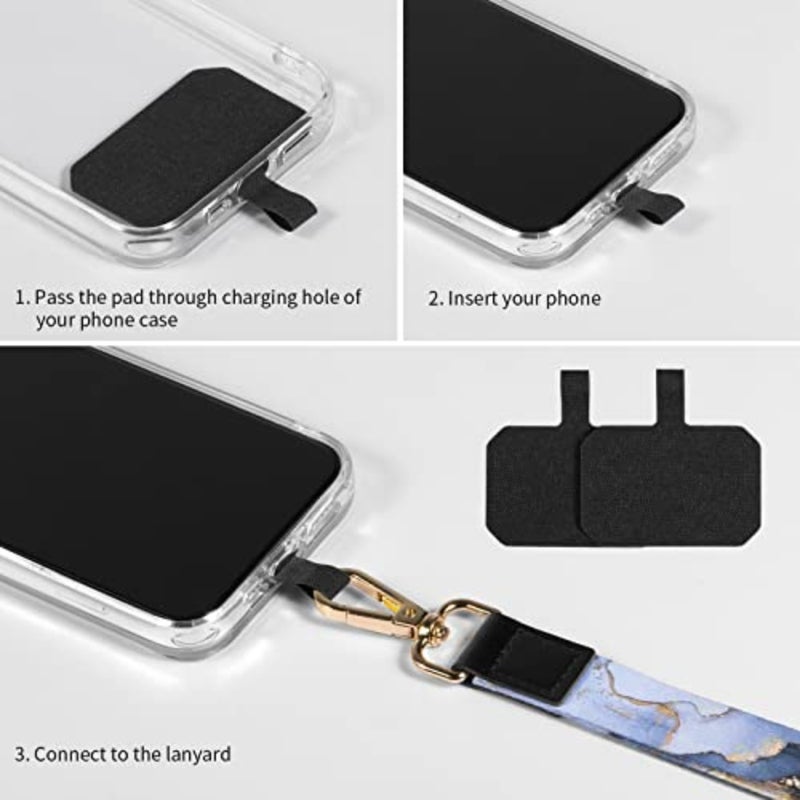 Cell Phone Lanyard, 1x Wrist Lanyards, 1x Adjustable Crossbody Shoulder Neck Strap with 2X Phone Tether Tabs Universal Lanyard for Keys, ID Badges, Card Holder, Most Smartphones - Image 4