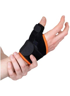 Y&D Dual Thumb Support Splint for Hand, BlackBerry Thumb, Trigger Finger, Pain Relief, Arthritis, Tendonitis, Sprained and Carpal Tunnel Supporting, Lightweight Breathable (Left Hand)  - Image 1