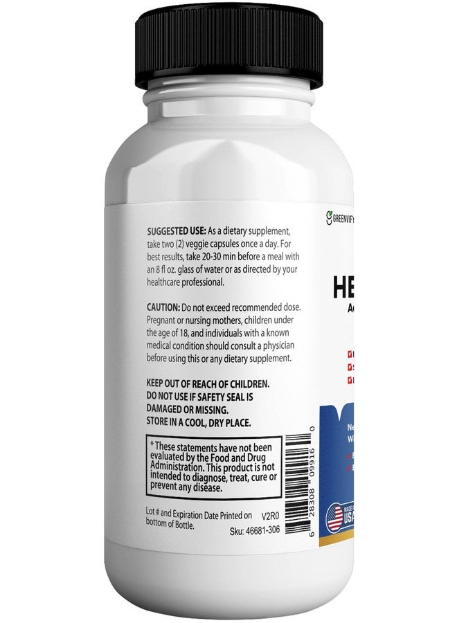 GREENVIFY HerpesFend Max, Extra Strength Advanced Defense Formula, 60 Capsules, with Elderberry, Echinacea, Turmeric, Garlic, Vitamins and Probiotics - Image 4
