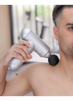 GEEPAS Rechargeable 4 In 1  Massager With 60 Min. Working Time, 1200 mAH Battery, 6 Massage Intensity Levels, With USB Charging Cord, 4 Massage Heads Round, U-Shaped, Flat & Taper Head  - Image 3
