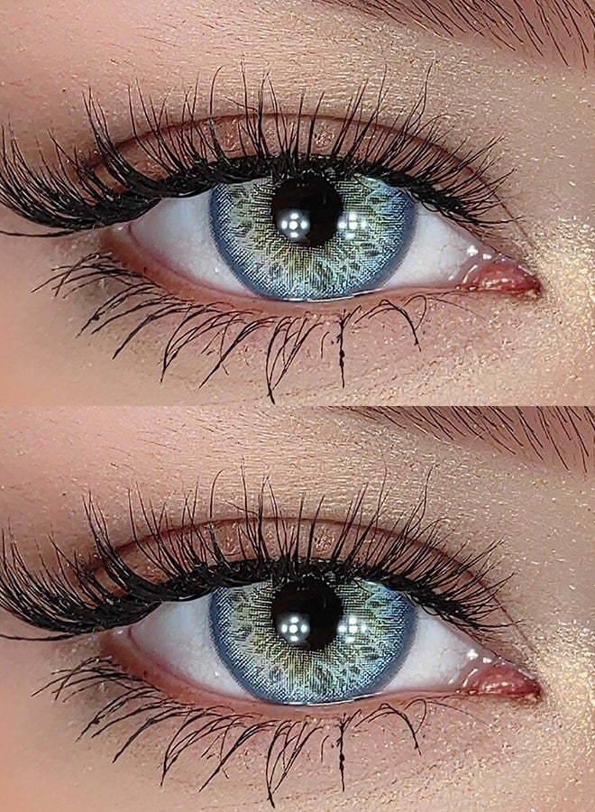 سيدة جديدة عدسات لاصقة ملونة زرقاء من فريش ليدي للاستخدام السنوي - Image 2