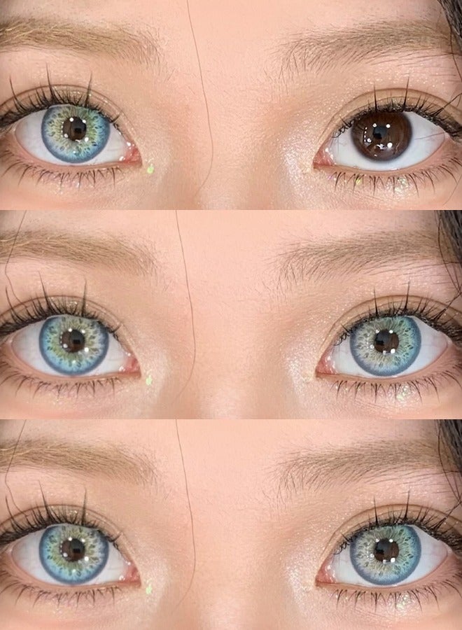 سيدة جديدة عدسات لاصقة ملونة زرقاء من فريش ليدي للاستخدام السنوي - Image 5