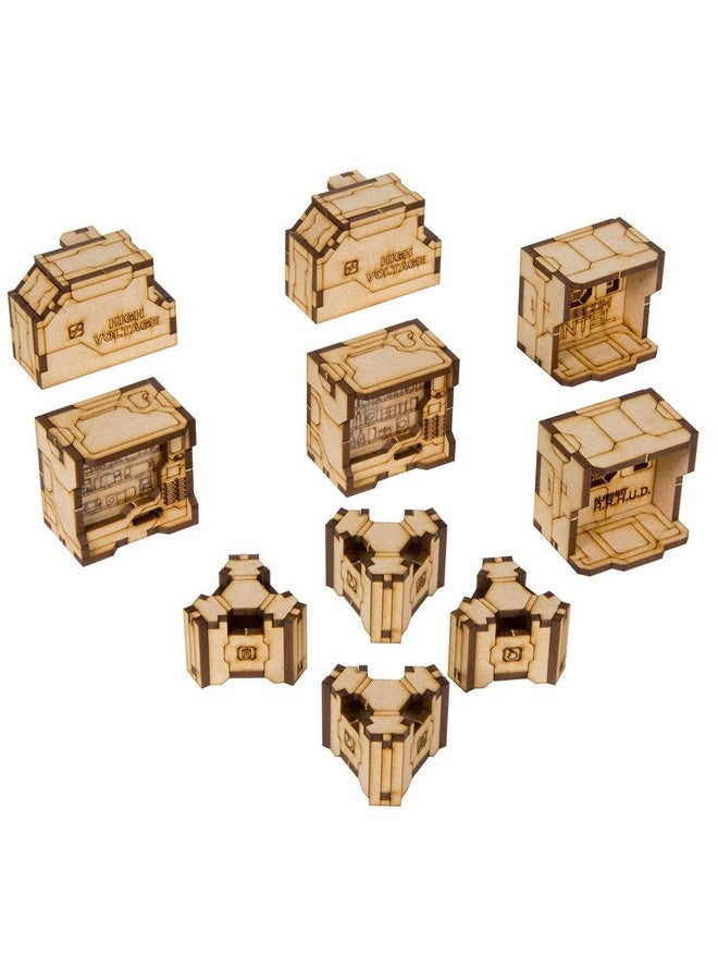 The Broken Token Shatter Vigil Scatter - MDF Terrain Objects for Sci-Fi Games and Wargaming - Image 1