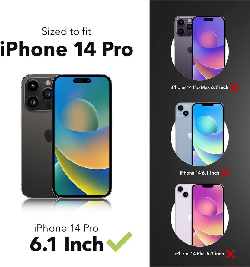 ZAGG Gear4 Crystal Palace Clear Case for iPhone 14 Pro, (13ft/4m) Drop Protection, Military Grade Polycarbonate Backplate, D30 Edge-to-Edge Protection, Anti-Yellowing, Wireless Charging - Image 2