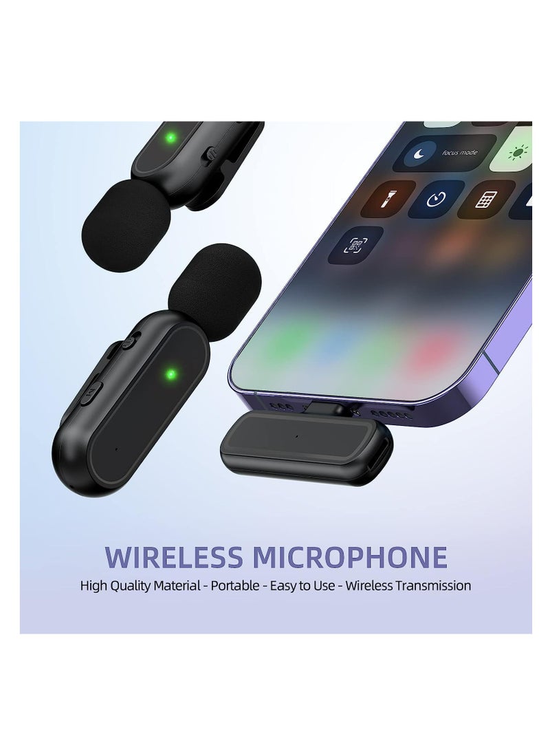 Arabest - Wireless Microphone , 7 Hours Battery Life,Mini Microphone 3 Mode Denoising for Video Recording and Vlog - Image 1