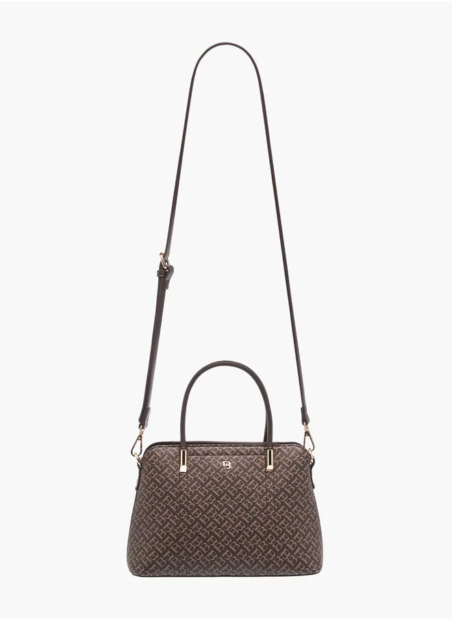 Flora Bella By Shoexpress Womens Textured Totebag With Zip Closure And Detachable Strap