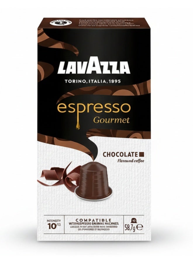 Lavazza Nespresso Compatible Espresso Chocolate 10 Capsules