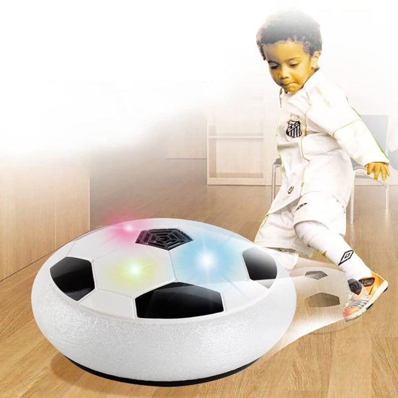 vGRASSP Hover Soccer Ball, Soft Eva Material Foam Bumper Air Indoor Football Made in India for Kids, Toy with Multi Colour LED Lights, Best Gifts for Toddlers, Boys and Girls (Color as per Stock) - Image 1