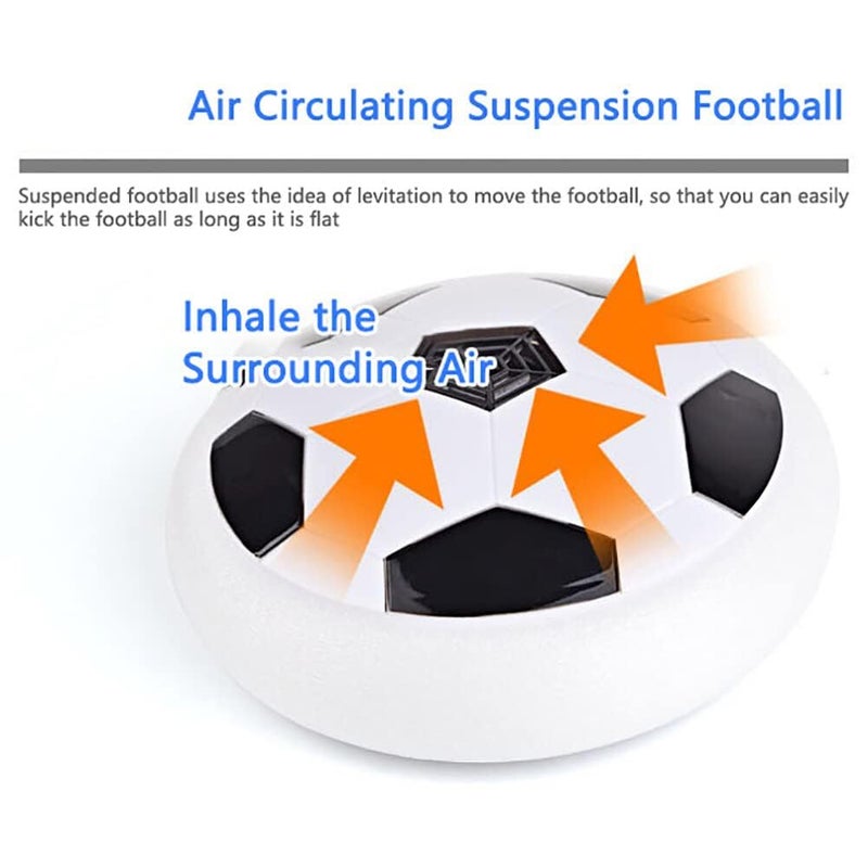 vGRASSP Hover Soccer Ball, Soft Eva Material Foam Bumper Air Indoor Football Made in India for Kids, Toy with Multi Colour LED Lights, Best Gifts for Toddlers, Boys and Girls (Color as per Stock) - Image 5