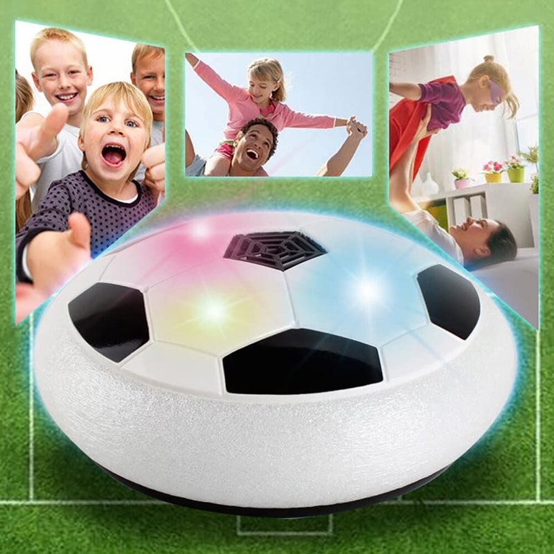 vGRASSP Hover Soccer Ball, Soft Eva Material Foam Bumper Air Indoor Football Made in India for Kids, Toy with Multi Colour LED Lights, Best Gifts for Toddlers, Boys and Girls (Color as per Stock) - Image 3