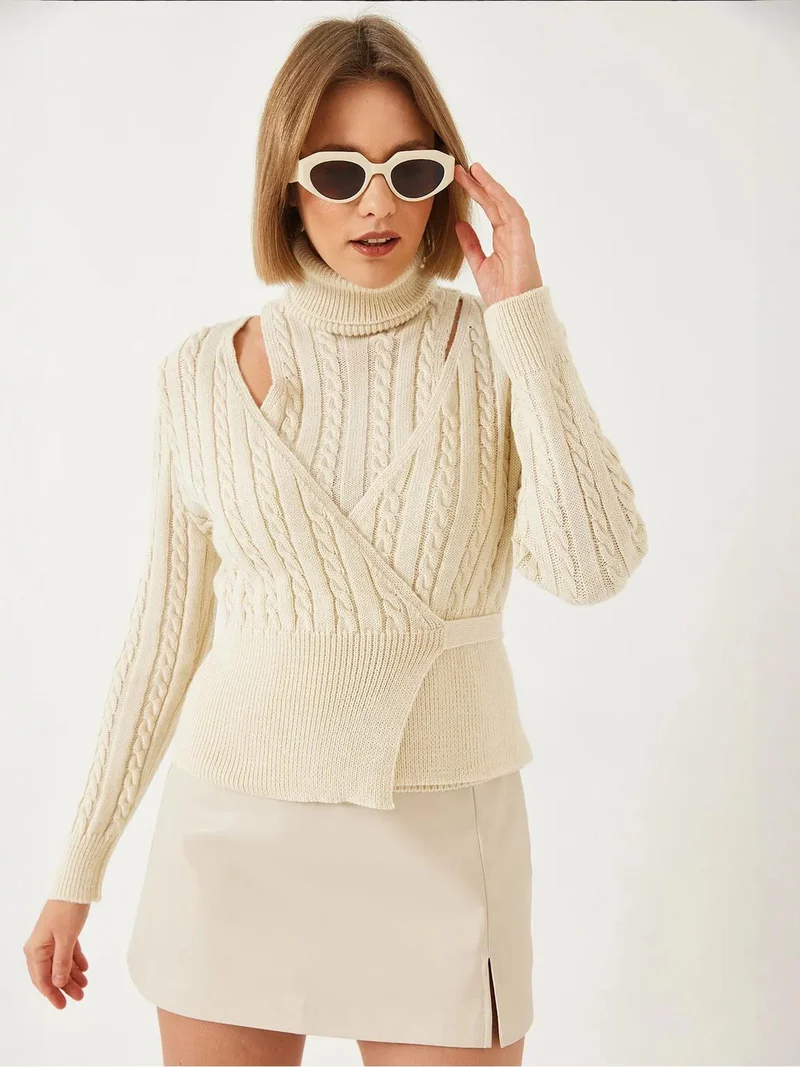 Bianco Lucci LUCCI Hair Beard Patterned Knit Co-ord Set