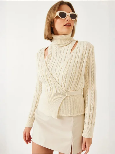 Bianco Lucci LUCCI Hair Beard Patterned Knit Co-ord Set