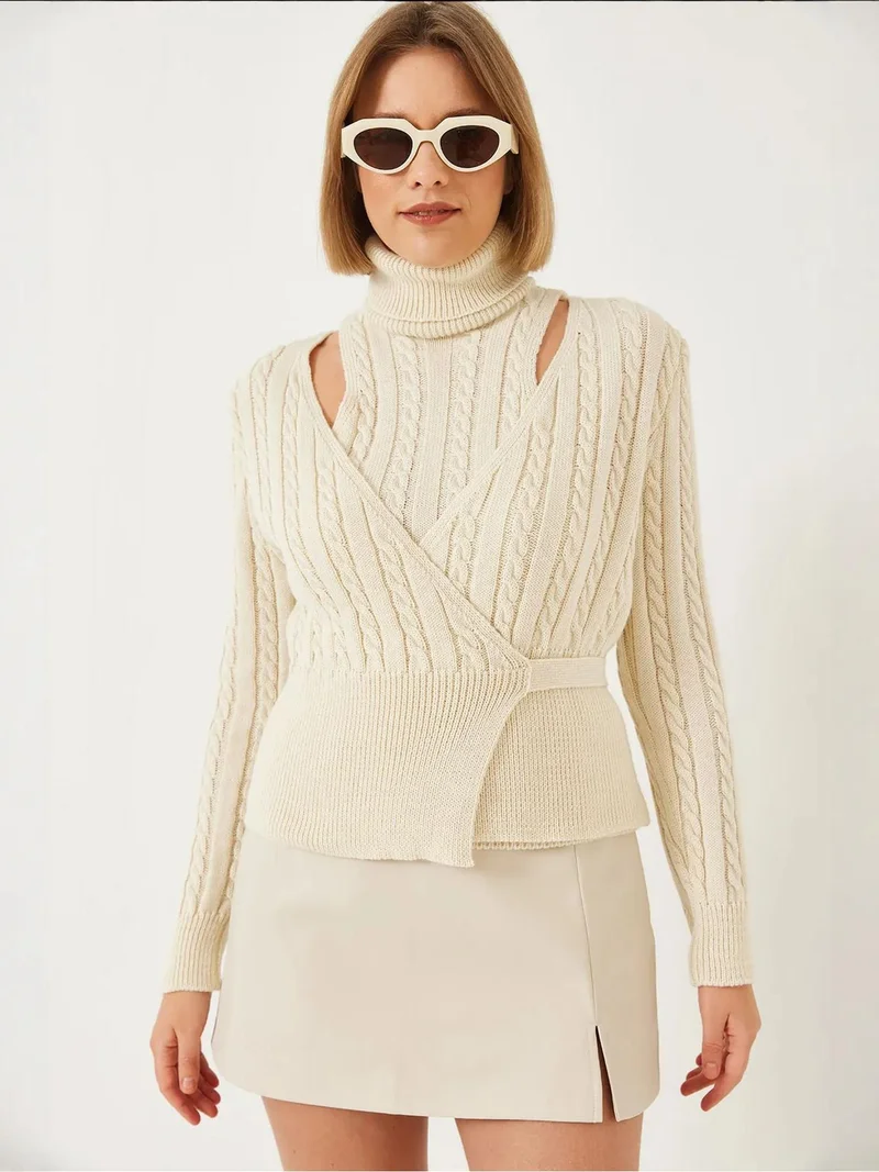 Bianco Lucci LUCCI Hair Beard Patterned Knit Co-ord Set