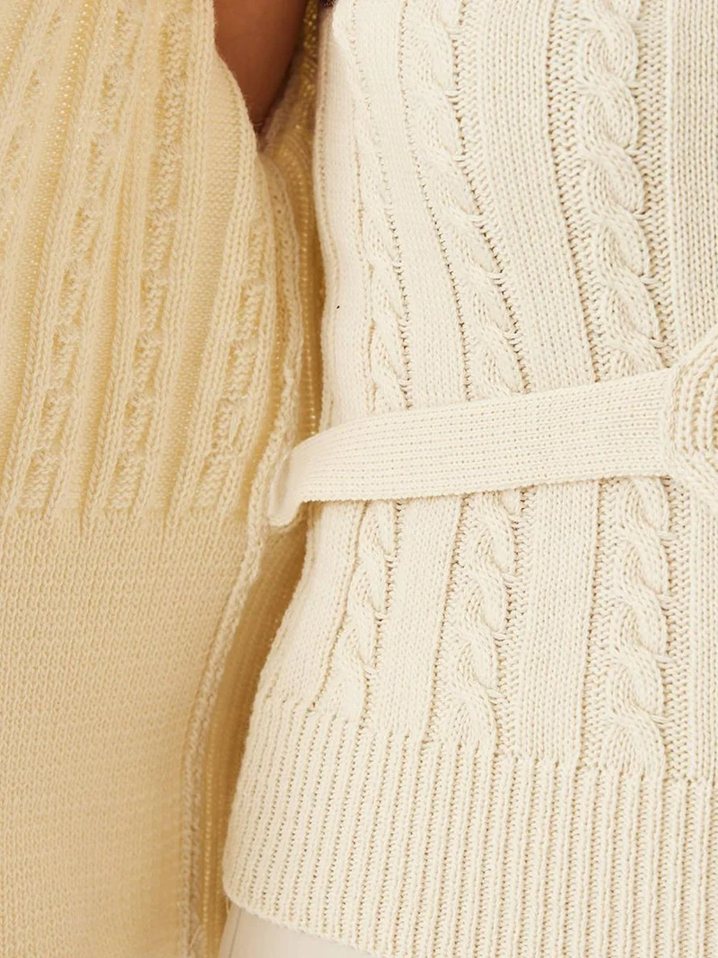 Bianco Lucci LUCCI Hair Beard Patterned Knit Co-ord Set