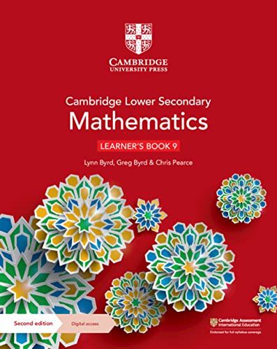 Cambridge Lower Secondary Mathematics Learners Book 9 With Digital Access 1 Year 