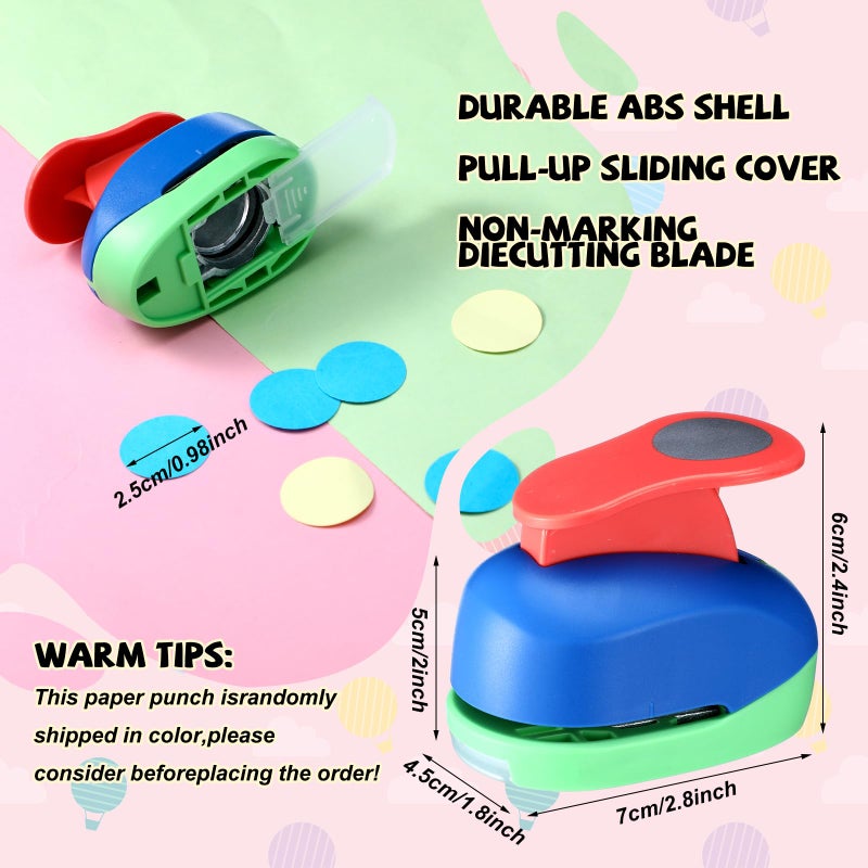 Kingdder 161 Pcs Glass Magnets Craft Set DIY Fridge 1-inch Paper Punch Ceramic Ferrite Magnet with Adhesive Backing and Transparent Clear Glass Cabochons for DIY Refrigerator Crafts - Image 3