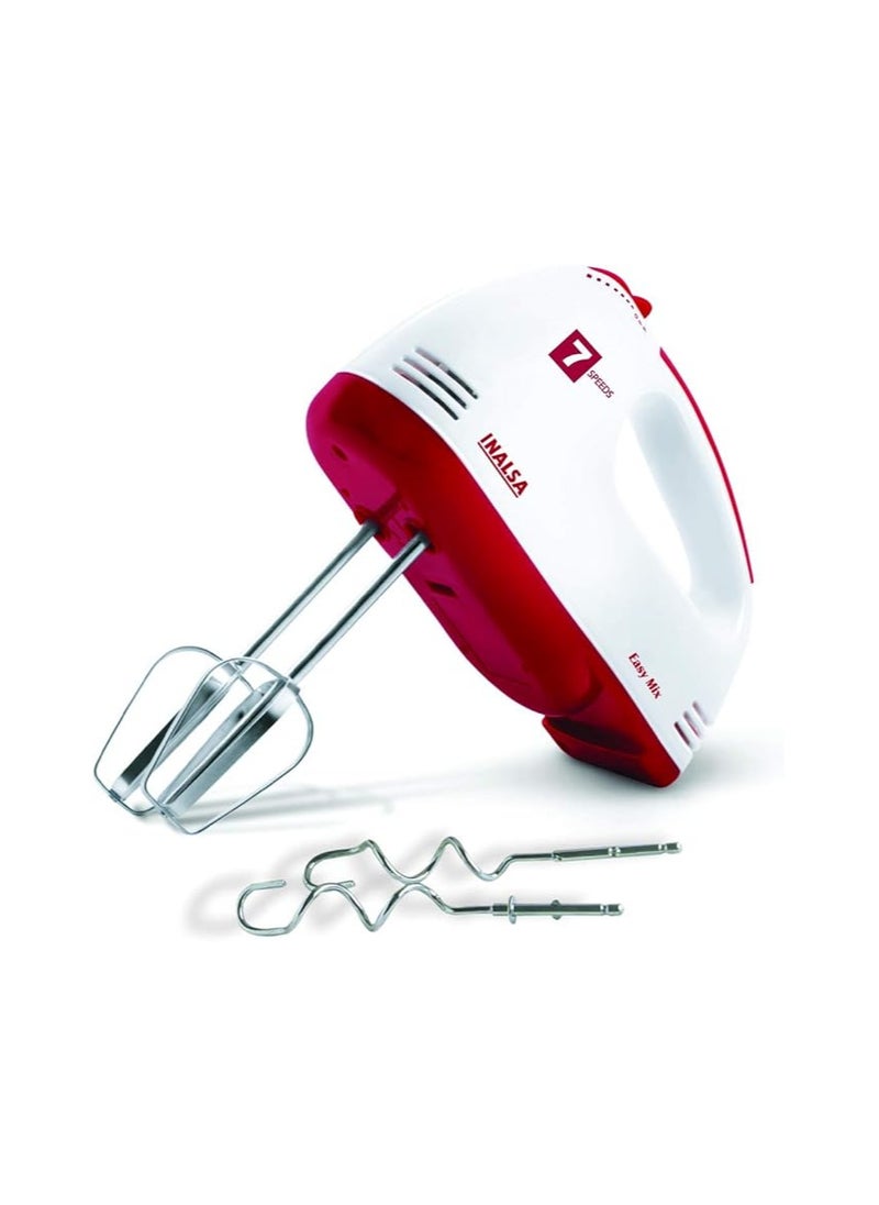 Inalsa - Inalsa Hand Mixer Easy Mix-200W with 7 Speed Control & Detachable Stainless-Steel - Image 1
