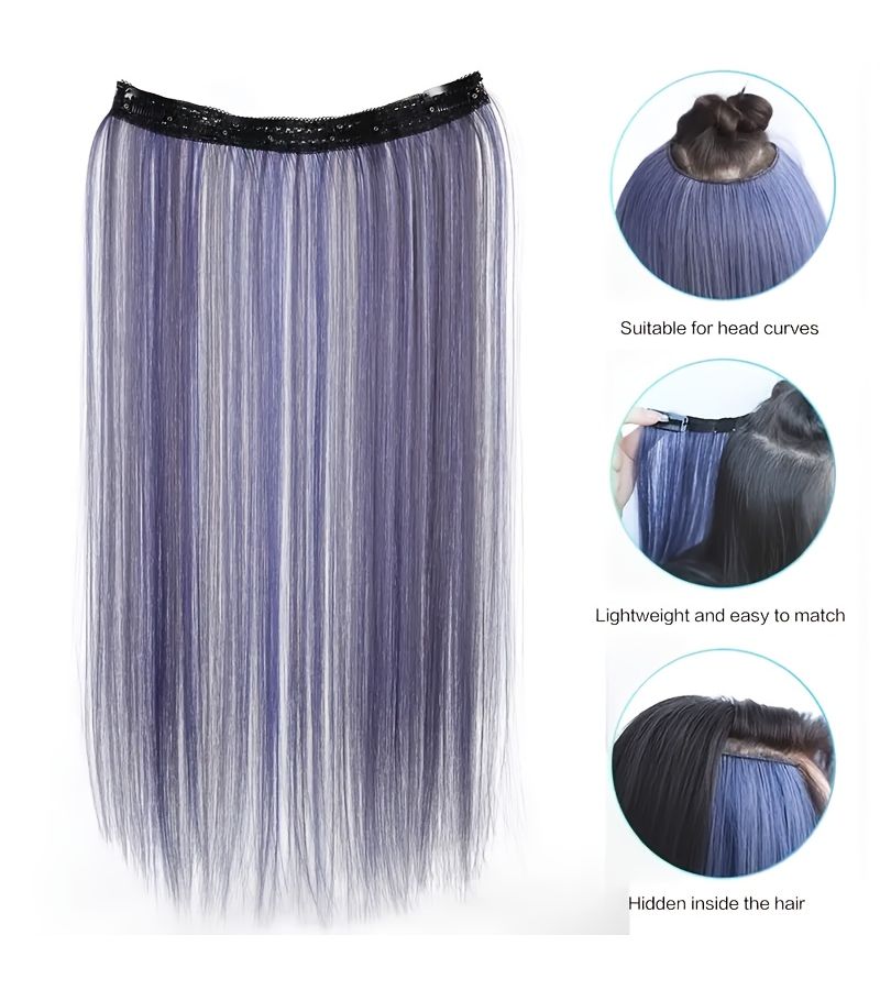 22 Inch Long Straight Synthetic Hair Extension North Star Color 55 Liters Package - Image 5