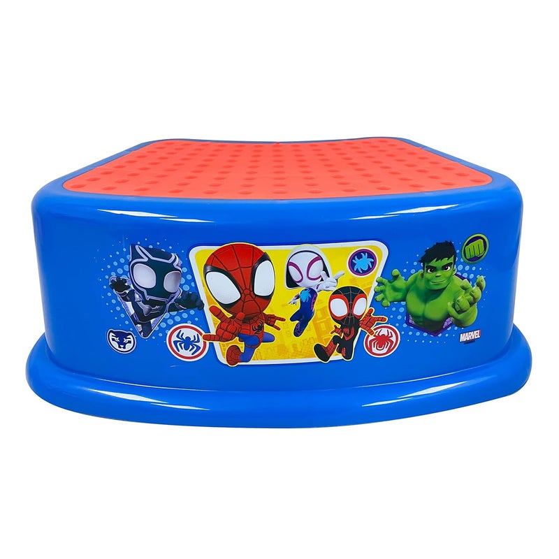 Ginsey Spidey and His Amazing Friends Team Up Step Stool  Kids Step Stool 1 Count 107 pounds - Image 1