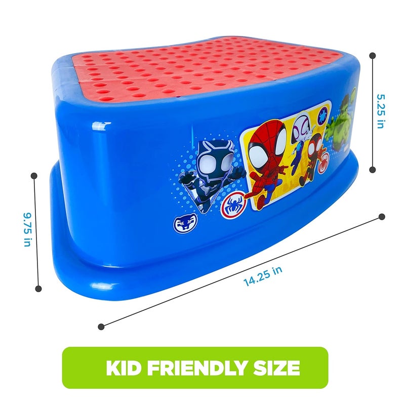 Ginsey Spidey and His Amazing Friends Team Up Step Stool  Kids Step Stool 1 Count 107 pounds - Image 2