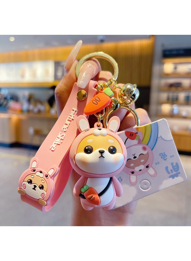 Genuine Xiao Cai Chai Zodiac Car Keychain Pendant Exquisite Birth Year Doll Couple Schoolbag Jewelry - Image 2
