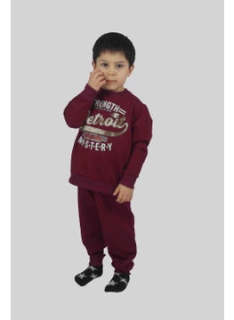 Boy's Printed Claret Red Cotton Tracksuit Set - pzsku/Z91E62B7144AAABD68C35Z/45/_/1729275137/da03c6d2-4228-4938-b7e2-3a144be84c34