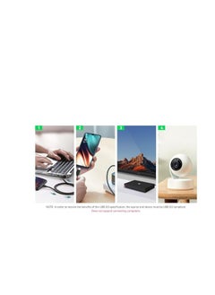 اوميكر 2 حزمة كابل USB C 1.8 متر، 66 واط توصيل الطاقة PD كابل شحن سريع USB C إلى USB  لهاتفآيفون 15 برو/15 برو ماكس/15/15 بلس، آيباد ميني 6، ماك بوك برو/إير، آيباد برو، سامسونج S23+، هواوي P60، الخ الأسود  - Image 3