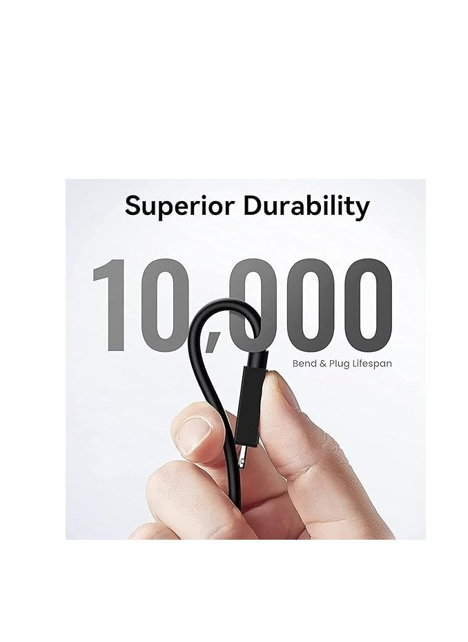 OMAKER 2 Pack USB C Cable 1.8M, 66W Power Delivery PD Fast charge Cable USB C to USB C for iPhone 15 Pro/15 Pro Max/15/15 Plus, iPad mini 6, MacBook Pro/Air, iPad Pro, Samsung S23+, Huawei P60, etc BLACK  - Image 5