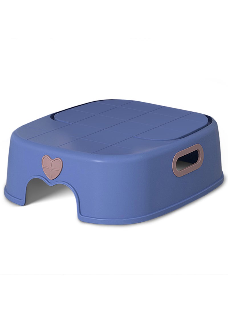 Eazy Kids - 2-In-1 Baby Step Stool With Durable Material - Blue - Image 1