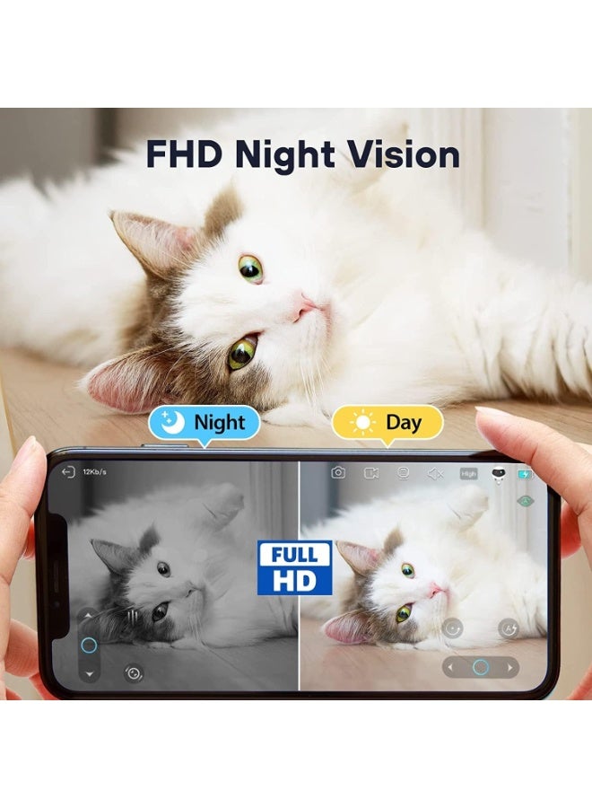 Enabot EBO SE Smart Pet Robot Camera with Wheels – 1080P HD Indoor Security Cam, Auto Patrol, Two-Way Audio, Night Vision - Image 4