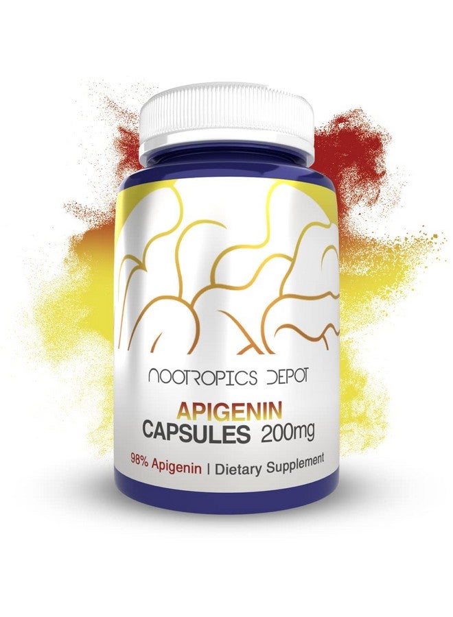 Nootropics Depot كبسولات أبيجينين ; 200 ملغ ; 30 حبة ; >98% أبيجينين ; تدعم مستويات الإجهاد الصحية - Image 2