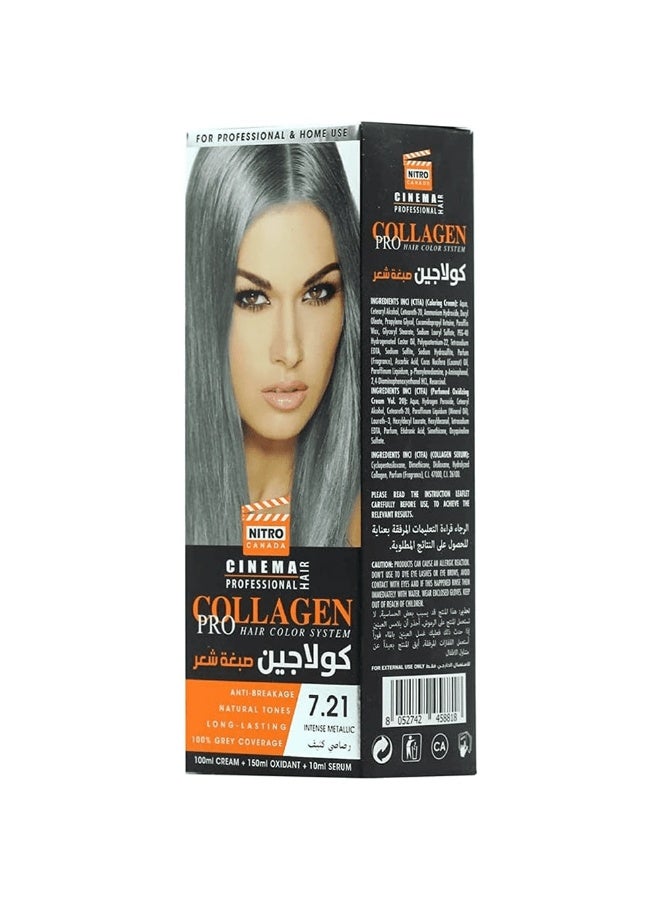 Nitro Canada  Collagen Hair Dye - 7.21 Intense Metallic