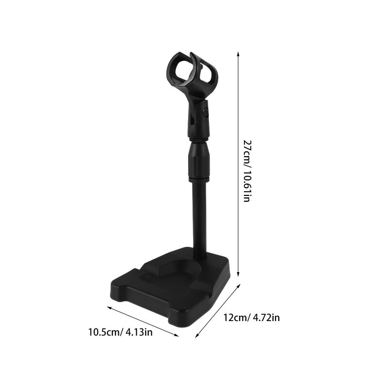 Metal Desk Microphone Stand with U Shaped Clip and Adjustable Boom Arm for Streaming - Image 2