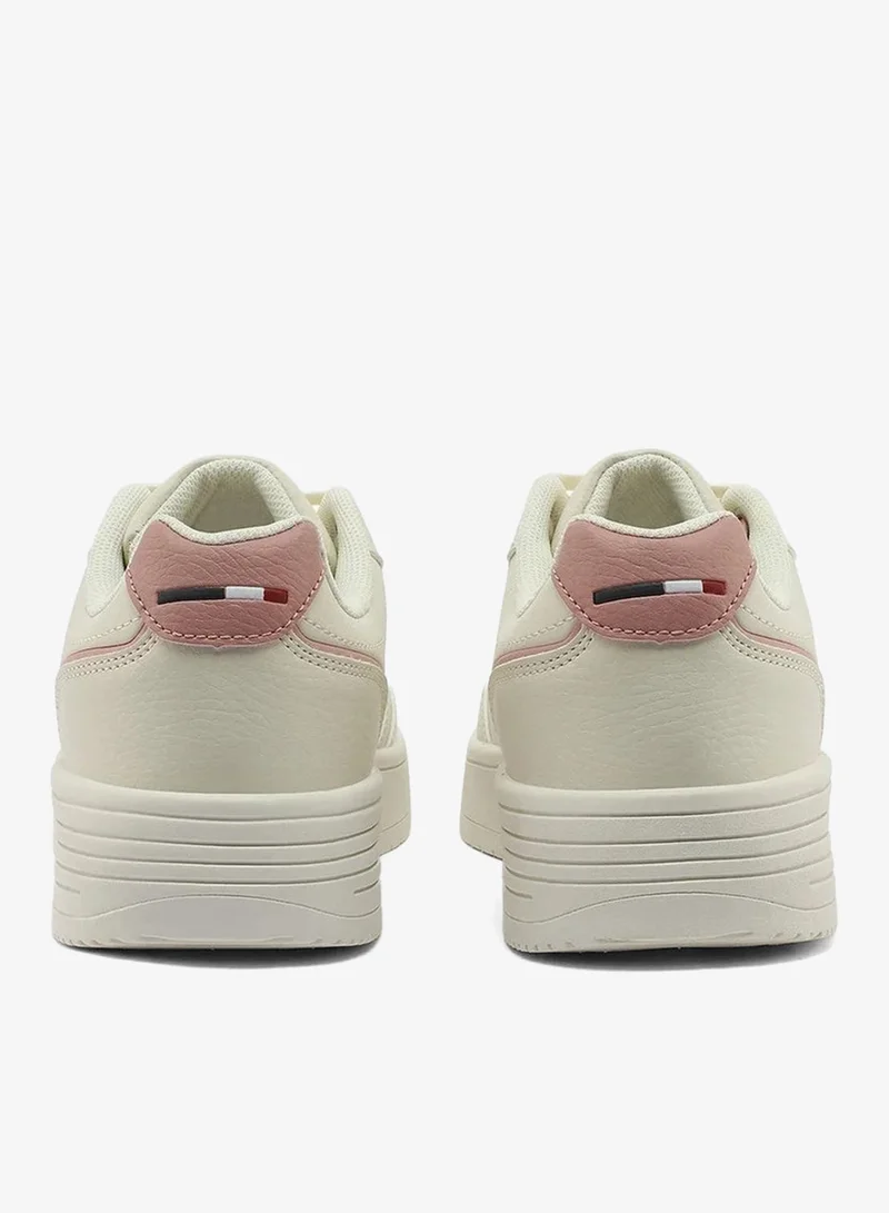 U.S. Polo Assn. beige U.S. Polo Assn. Women’s COSMOS GLB 6FX Sneakers – Beige Casual Lace-Up Shoes with Pink Accents | Lightweight Everyday Comfort Fashion Trainers for Women | Best Price UAE