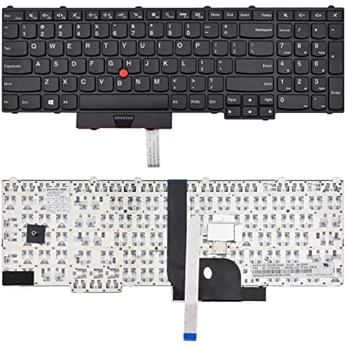 rayihni REPLACEMENT KEYBOARD COMPATIBLE WITH LENOVO IBM THINKPAD P50 P51 P70 P/N: 00PA329 00PA247 WITH TRACKPOINT(NO BACKLIGHT) 6-MONTH SHELF LIFE - Image 1