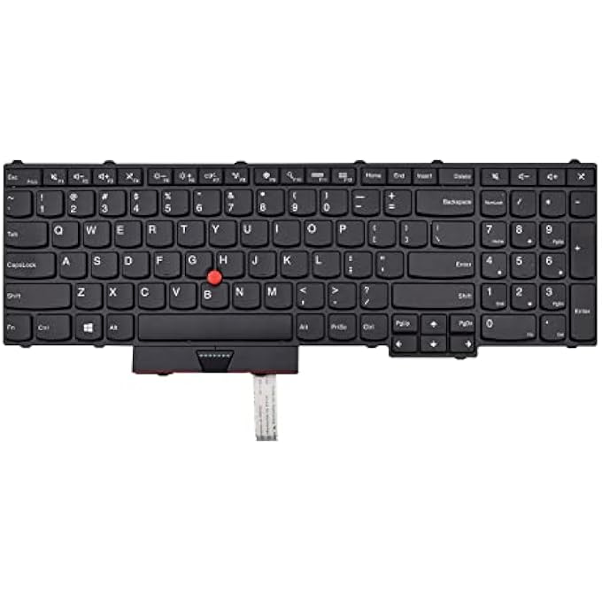 rayihni REPLACEMENT KEYBOARD COMPATIBLE WITH LENOVO IBM THINKPAD P50 P51 P70 P/N: 00PA329 00PA247 WITH TRACKPOINT(NO BACKLIGHT) 6-MONTH SHELF LIFE - Image 2