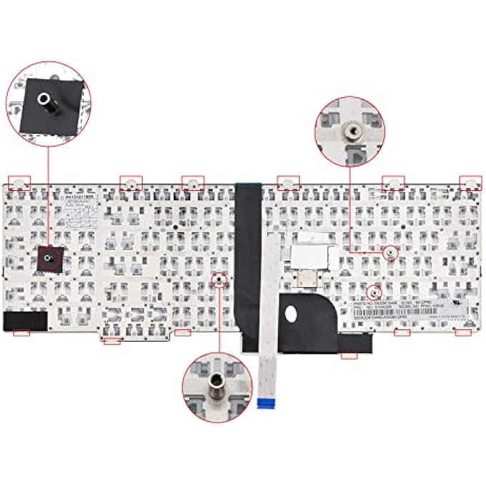 rayihni REPLACEMENT KEYBOARD COMPATIBLE WITH LENOVO IBM THINKPAD P50 P51 P70 P/N: 00PA329 00PA247 WITH TRACKPOINT(NO BACKLIGHT) 6-MONTH SHELF LIFE - Image 3