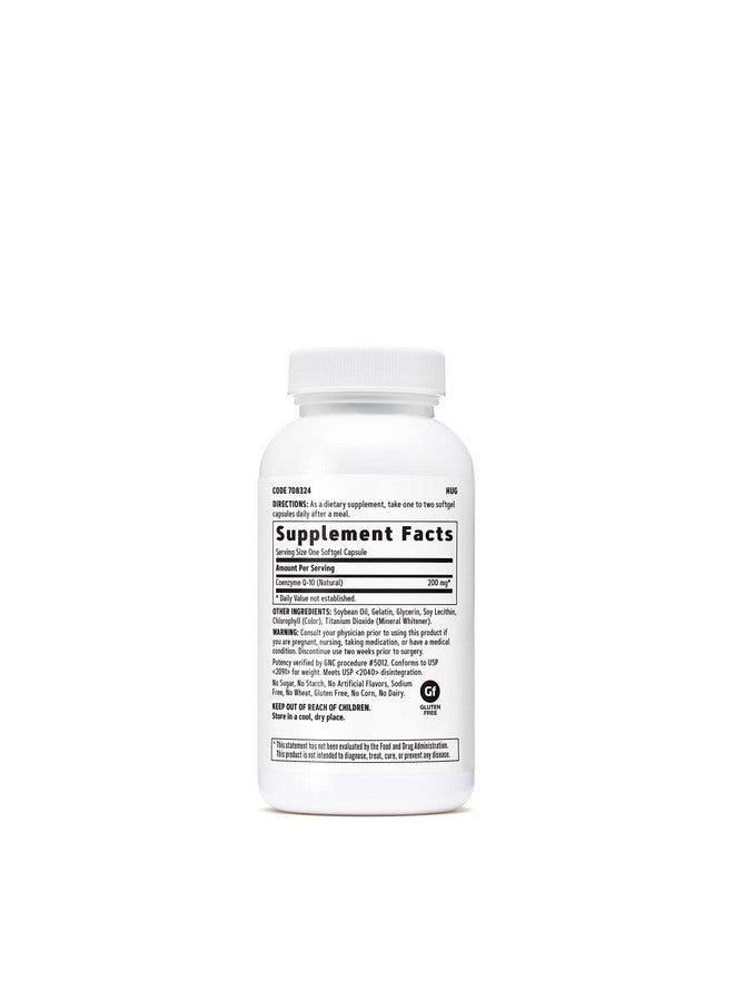 GNC Coq 10 200 Mg 60 Softgels - Image 3