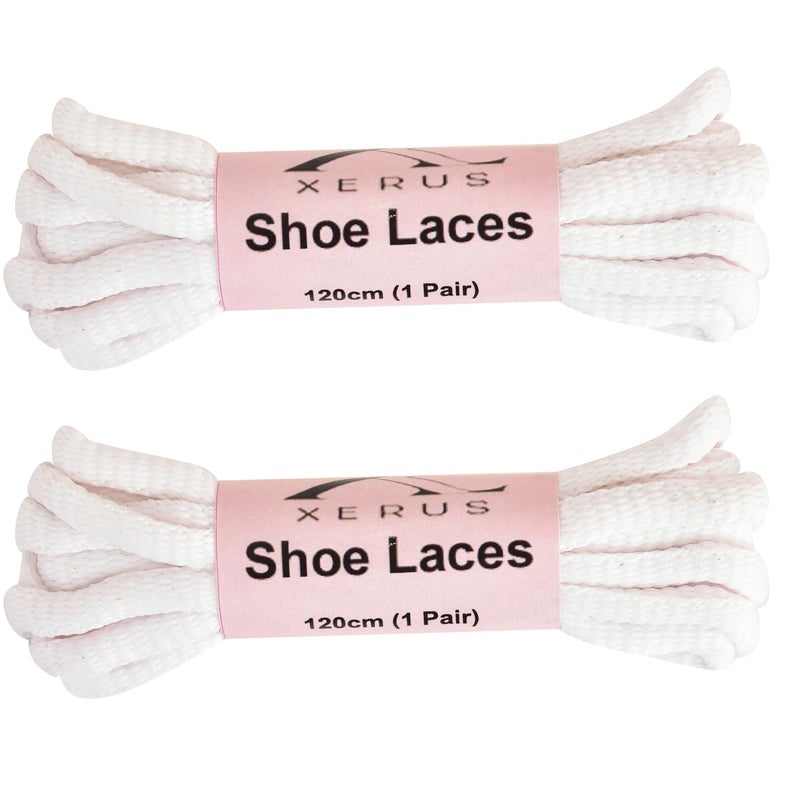 XERUS Shoe Lace Round Black 120cm for Sport and Sneakers Flat boot hiking Strings for Gym Running Athletic Men Women & Kids Shoes -(Pack of 2 Pairs) - Image 1