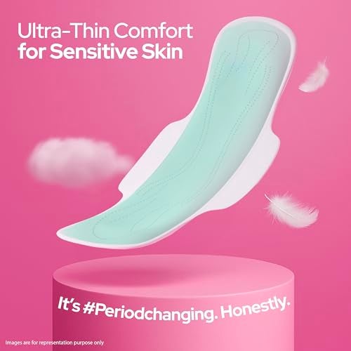 i-activ I activ Ultra Thin Sanitary Pads for Women XXL | 40 Pads | Anti-Rash Anti-Bacterial Cottony Soft Sanitary Napkins | No Nasties | Upto 12 Hours Heavy Flow Leak Protection | Soft Hydrophobic Wings - Image 3