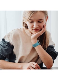 ten.tech Ten Tech Silicone Sport Band for Apple Watch Ultra/Ultra 2 49mm 45mm 44mm 42mm, Waterproof Soft Silicone Sports Band for iWatch Ultra SE 8/7/6/5/4/3/2/1, Cactus  - Image 3