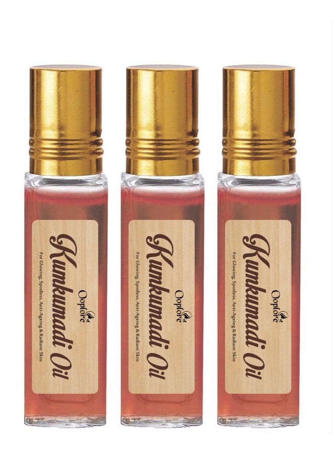 Ooplore Kumkumadi Face Oil For Glowing, Spotless, Anti-Ageing & Radiant Skin, 8 ml - (Pack of 3)