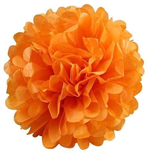 IGUO Monster Bash Party Decorations - 30Pcs Yellow Blue Green Orange Tissue Pom Poms Monster Party Favors 1st Birthday Supplies Paper Tassel Garland for Girls Boys Baby Shower Kids Party Supplies - Image 3