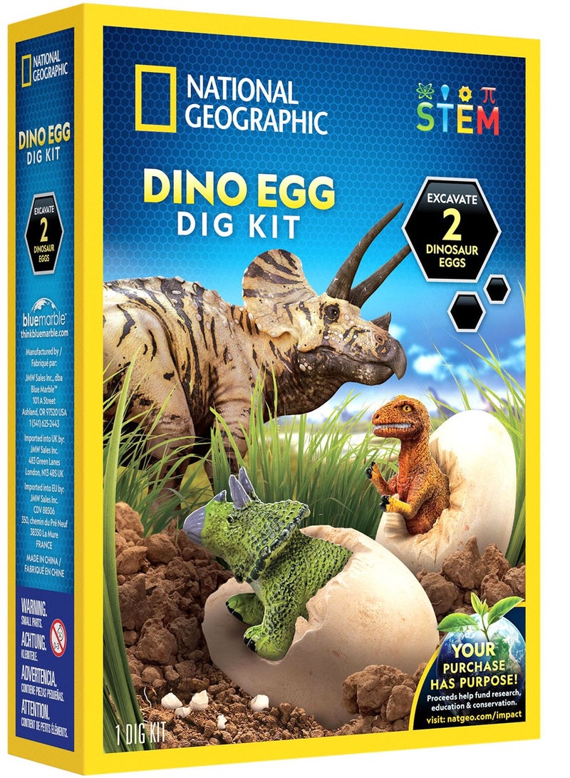 NATIONAL GEOGRAPHIC Blue Marble National Geographic Dino Egg Dig Kit! - Image 2