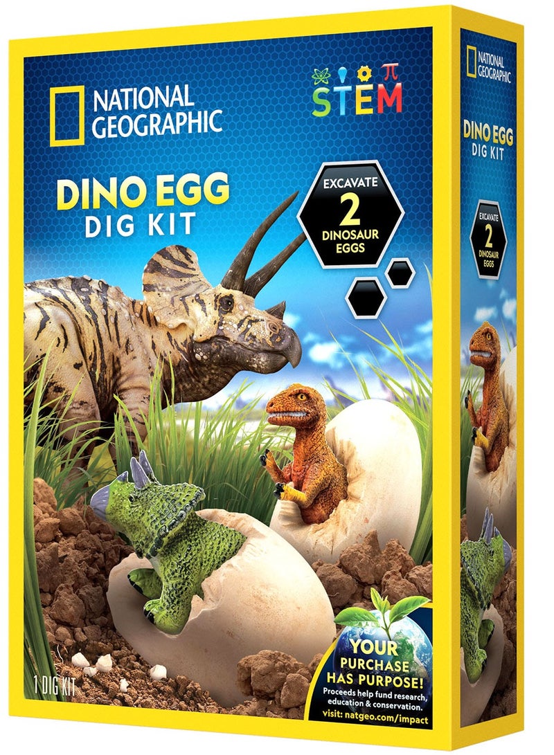 NATIONAL GEOGRAPHIC Blue Marble National Geographic Dino Egg Dig Kit! - Image 3