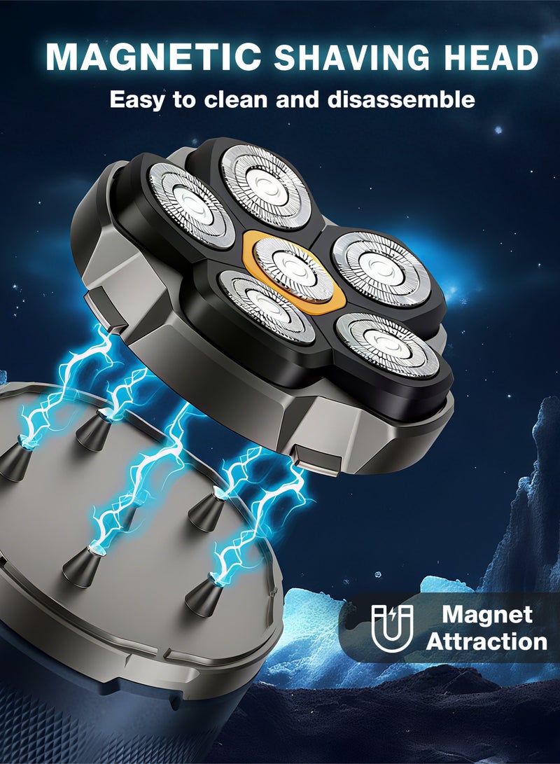نونك آلة حلاقة الشعر هناك ستة رؤساء سكين المغناطيسي شفط قابل للغسل جيد جدا - Image 3